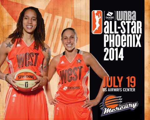 Mercury's Taurasi, Bonner, Griner take part in WNBA All-Star game
