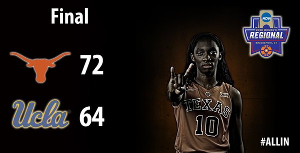 Texas comeback knocks UCLA from the Bridgeport Regional, 72-64, Longhorns head to Elite Eight