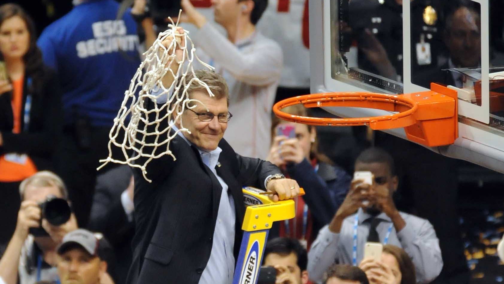 Mission Accomplished: History-making four-peat for UConnn, Huskies beat Syracuse 82-51 for national title