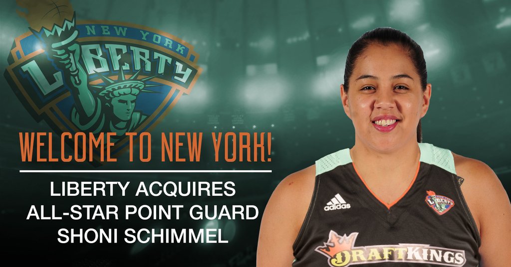 New York Liberty acquires guard Shoni Schimmel from Atlanta Dream in exchange for 2017 second round draft pick