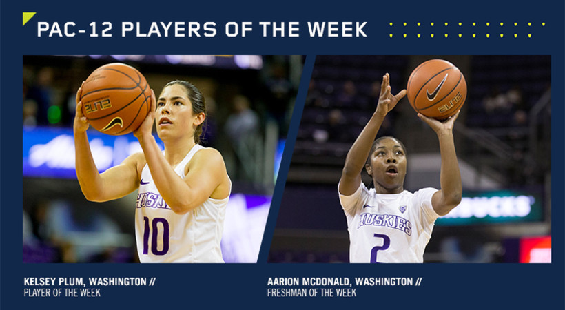 Washington sweeps Pac-12 Player of the Week Awards