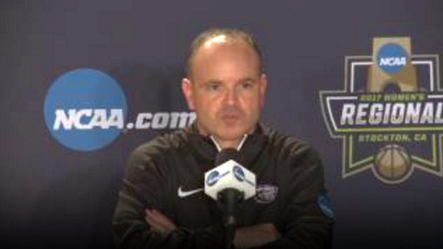 Video: Oregon State coach Scott Rueck previews Sweet 16 matchup vs. FSU