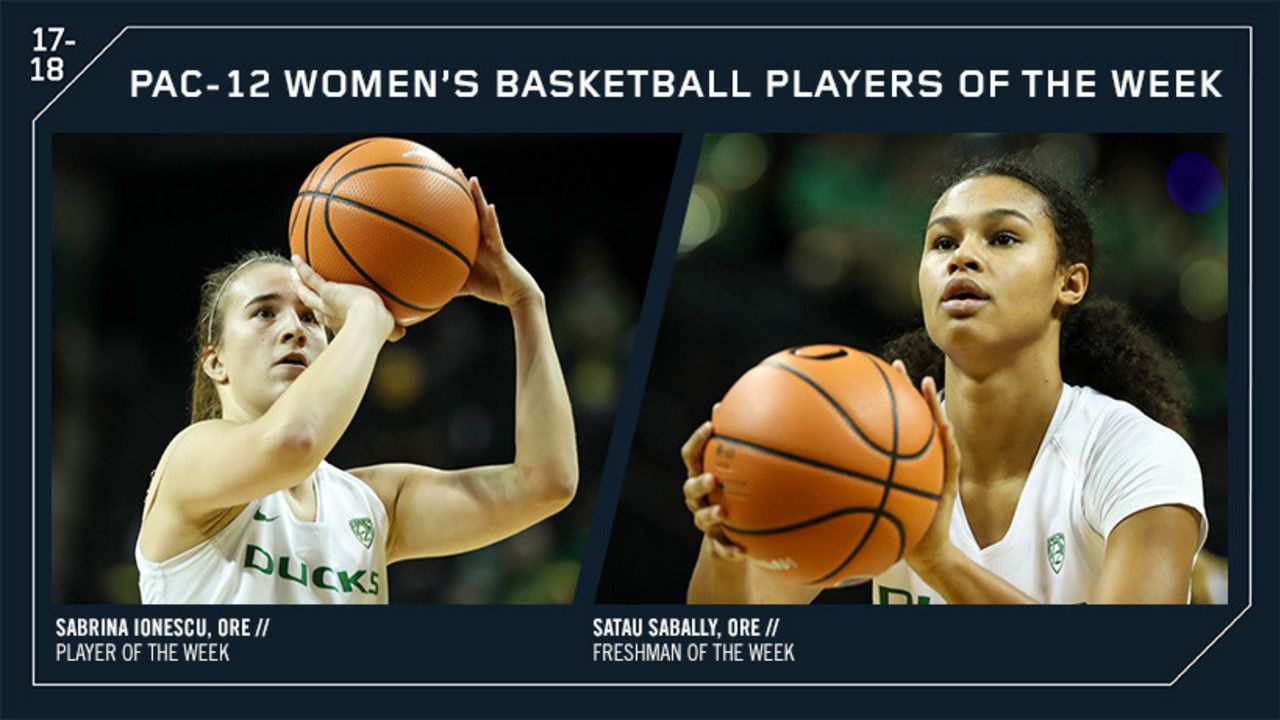 Oregon sweeps Player of the Week awards, Sabrina Ionescu and Satou Sabally earn honors