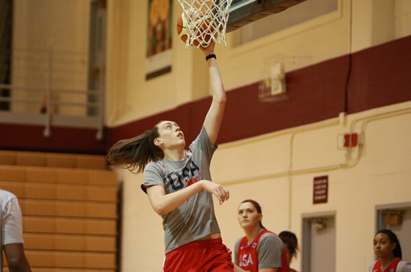 Breanna Stewart during USA Basketball training camp. Photo: USA Basketball.