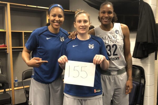 • With the Lynx victory, the trio of Rebekkah Brunson, Maya Moore and Lindsay Whalen (155 wins) passed Tamecka Dixon, Lisa Leslie and Mwadi Mabika (Los Angeles Sparks, 1997-2005) for the most wins in league history as a trio of teammates.