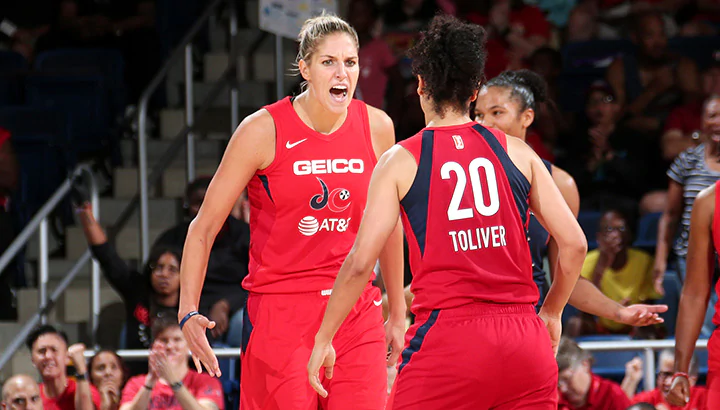 Washington Mystics claim top spot in the league, earn fifth straight win after eclipsing the Sun