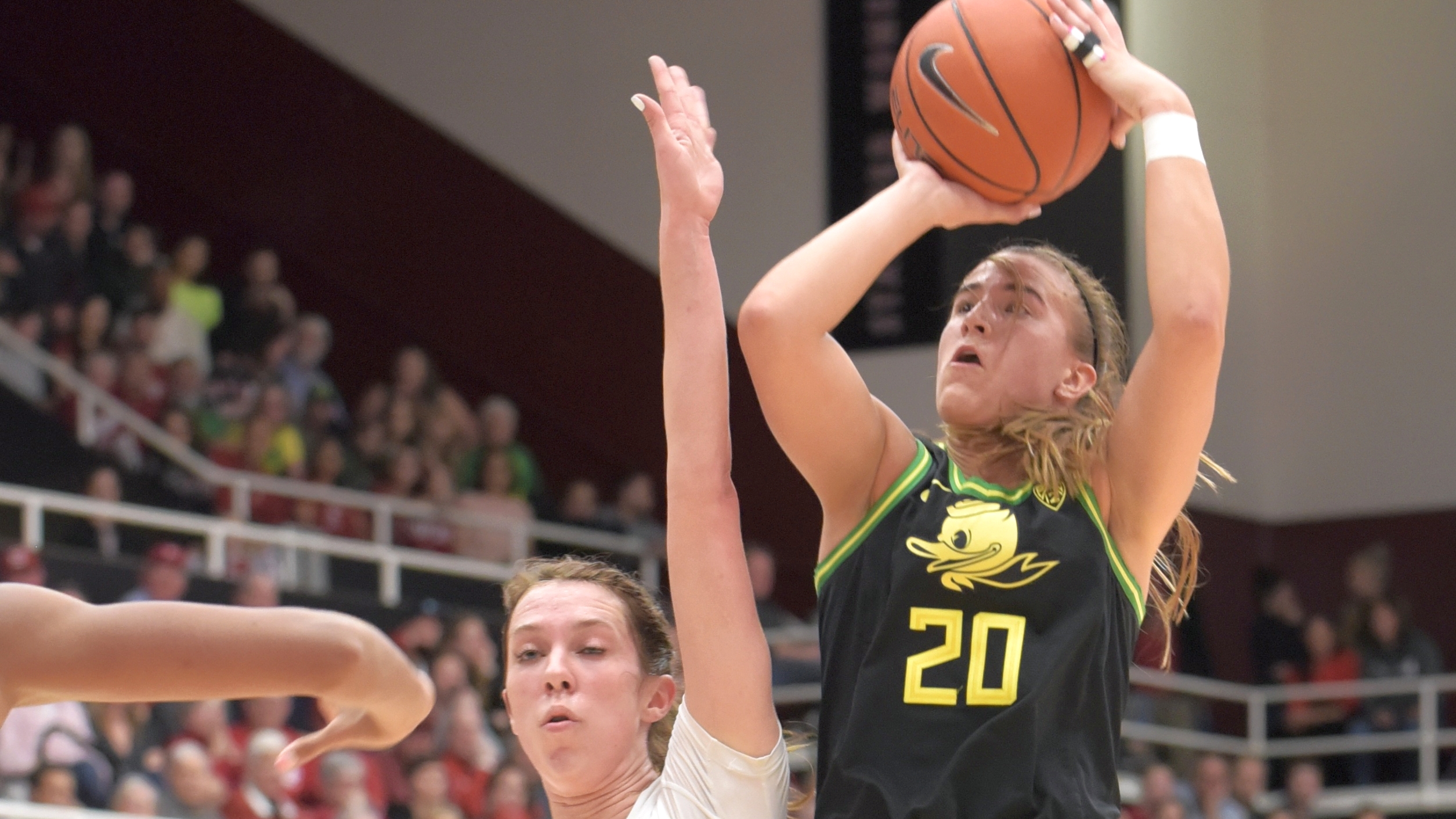 Suffering from the flu, Sabrina Ionescu hits another milestone while earning her 26th triple-double in 74-66 win over Stanford