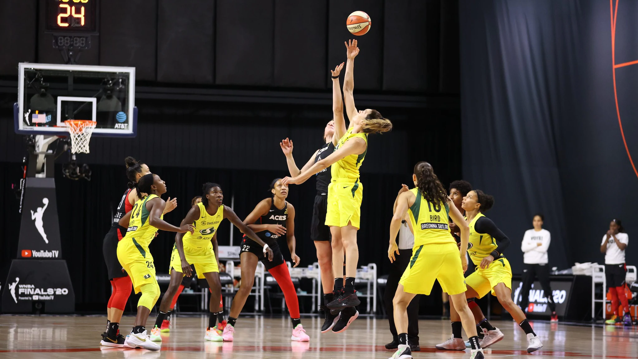 Seattle is one step closer to a fourth WNBA title after topping Las Vegas 104-91 in game two of the Finals