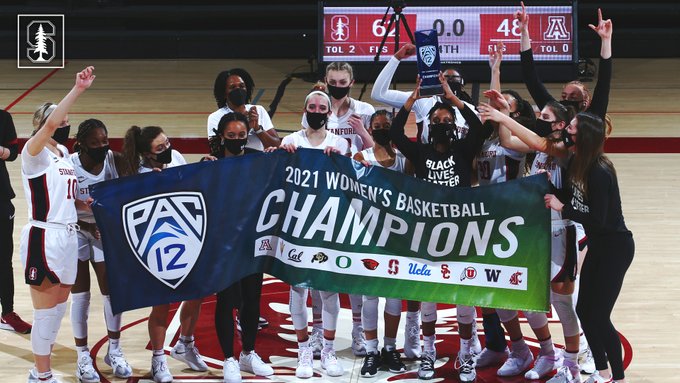 No. 4 Stanford tops No. 9 Arizona 62-48, wins first Pac-12 regular-season title in seven years