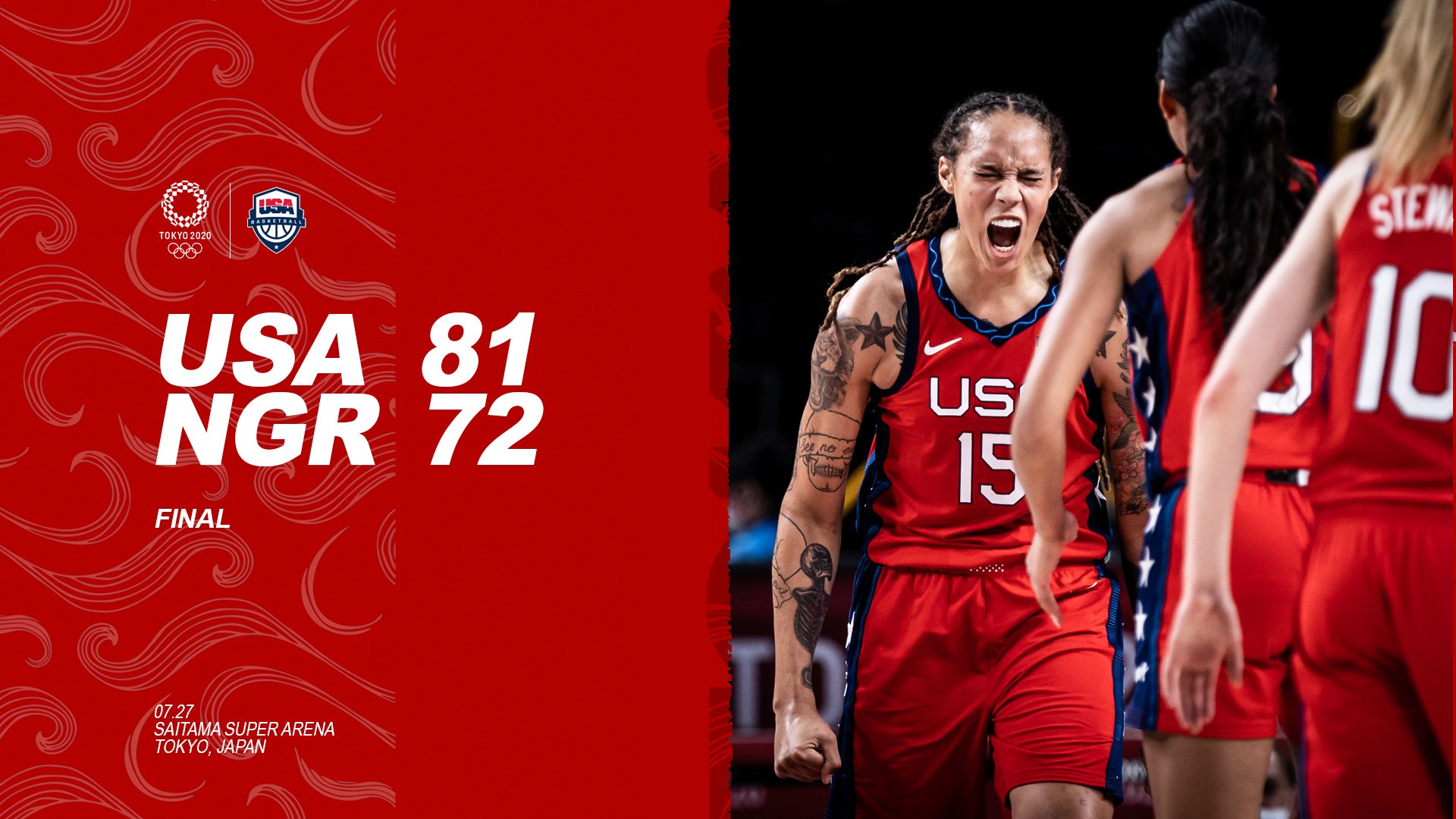 A’ja Wilson leads the U.S. over Nigeria 81-72 in Olympics opener, Sue Bird hits assist mark