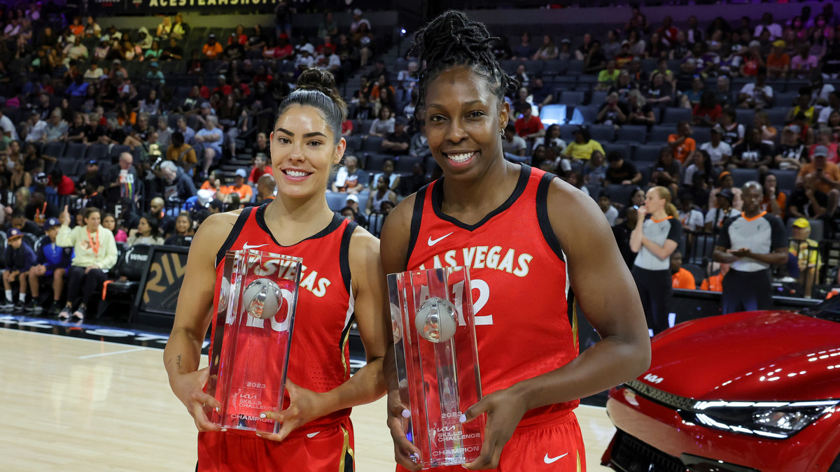 Las Vegas Aces on X: Adding a new 🏆 to the case. 2023 @WNBA Skills  Challenge Champs. @cgray209 // @kelseyplum10  / X