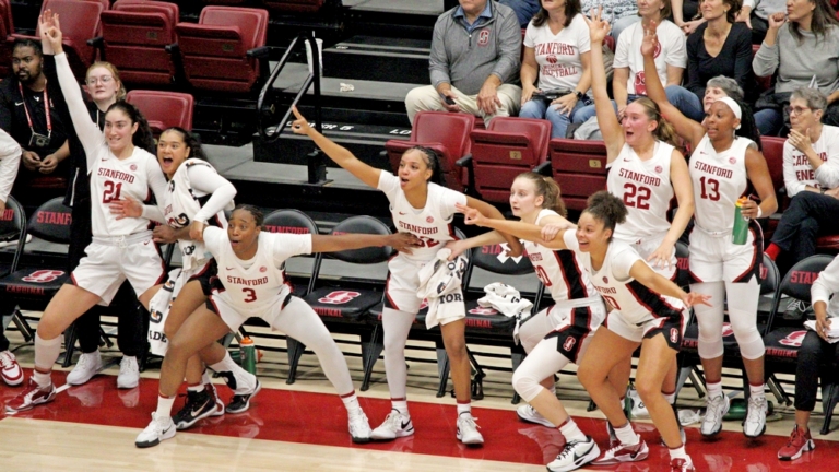 Stanford, CA – November 4, 2024. Stanford beats Le Moyne in home opener.