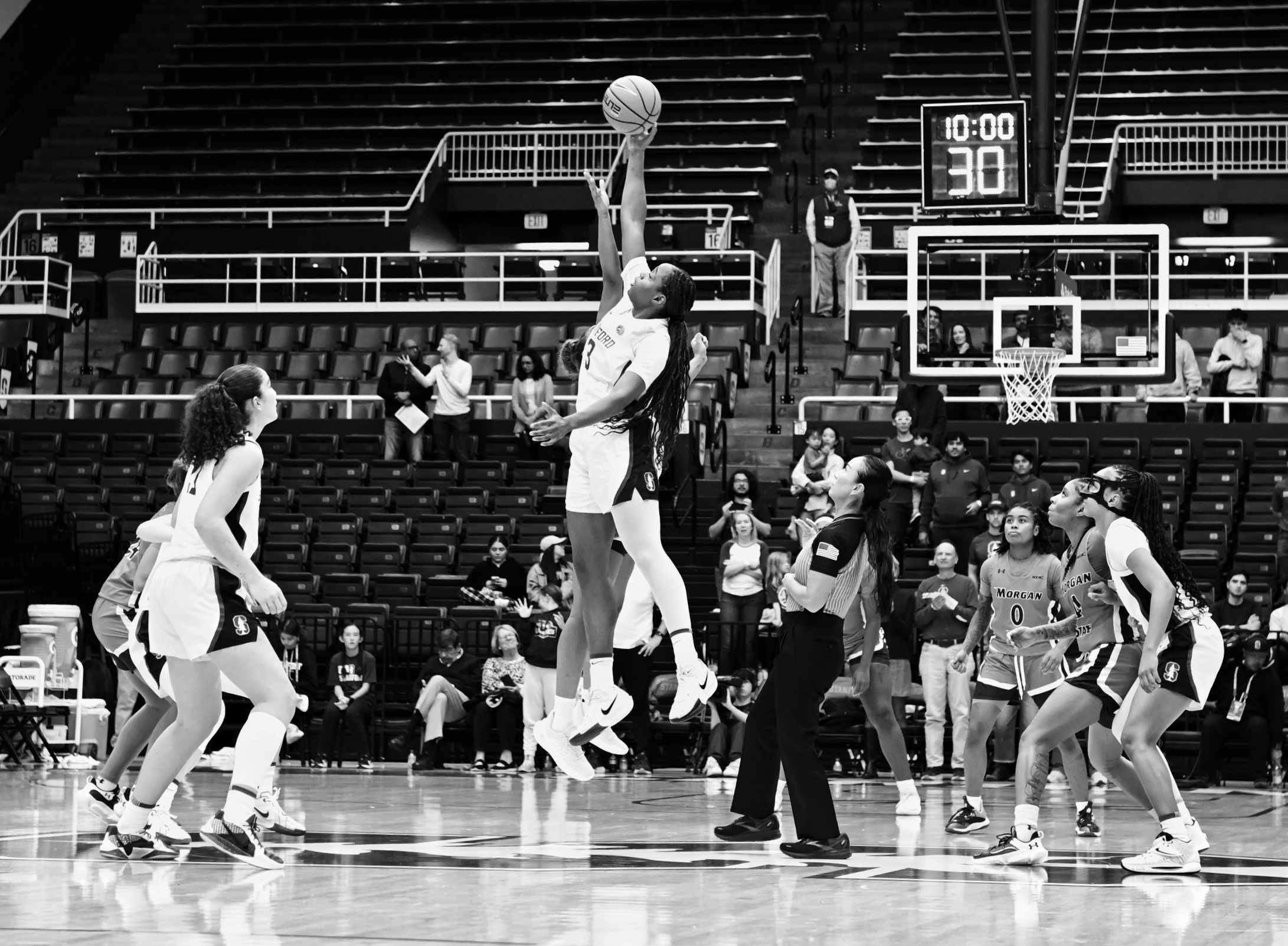 Stanford, CA – November 22, 2024. Morgan State at Stanford tip. Photo © Baranduin Briggs, all rights reserved.