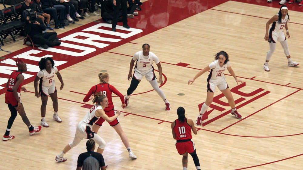 STANFORD, Calif. – January 12, 2025. NC State at Stanford at Maples Pavilion.