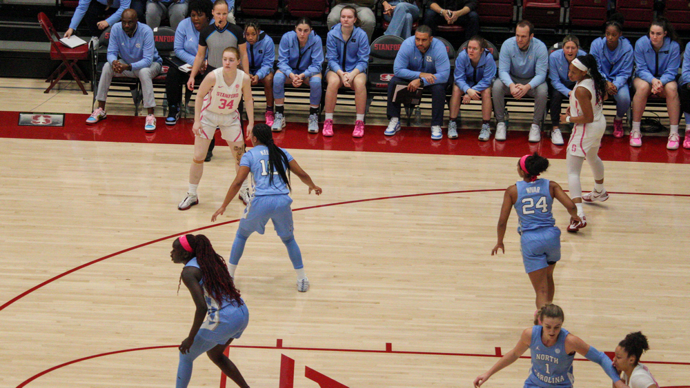 STANFORD, Calif. – February 2, 2025. North Carolian at Stanford at Maples Pavilion.