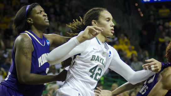 Brittney Griner slam dunks Baylor into the second round of the NCAA tournament, Lady Bears rout Prairie View