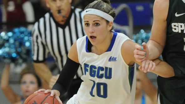 Florida Gulf Coast ties NCAA record for three-pointers in a single game, senior Kelsey Jacobson reaches 1K