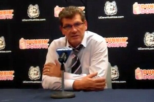 Geno Auriemma, Dec. 6, 2012. Home vs. Penn State.