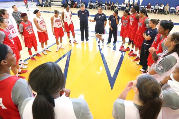 September 2014: USA Basketball training camp in Annapolis, Maryland. Photo: USA Basketball