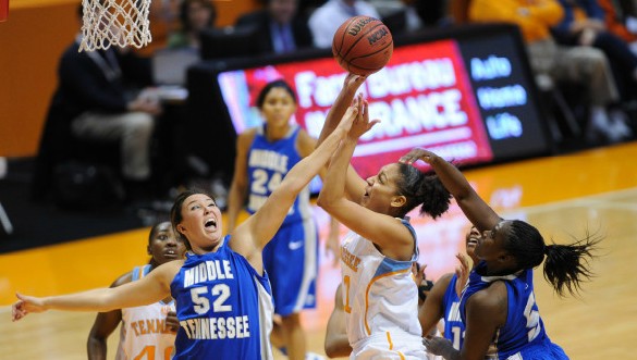 Tuesday recap: Lady Vols rebound with win over MTSU, No. 10 Louisville routs Murray St.